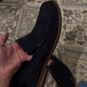 Men's Black Suede Loafers
